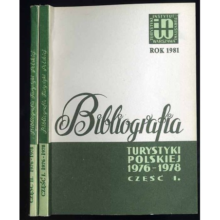 Bibliografia turystyki polskiej 1976-1978. Cz. 1-2 w 2 woluminach