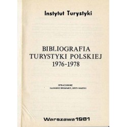 Bibliografia turystyki polskiej 1976-1978. Cz. 1-2 w 2 woluminach