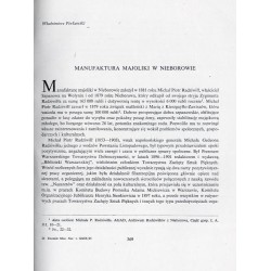 Rocznik Muzeum Narodowego w Warszawie. R. 29 (1985) / Manufaktura majoliki w Nieborowie / Materiały do dziejów pałacu Potockich