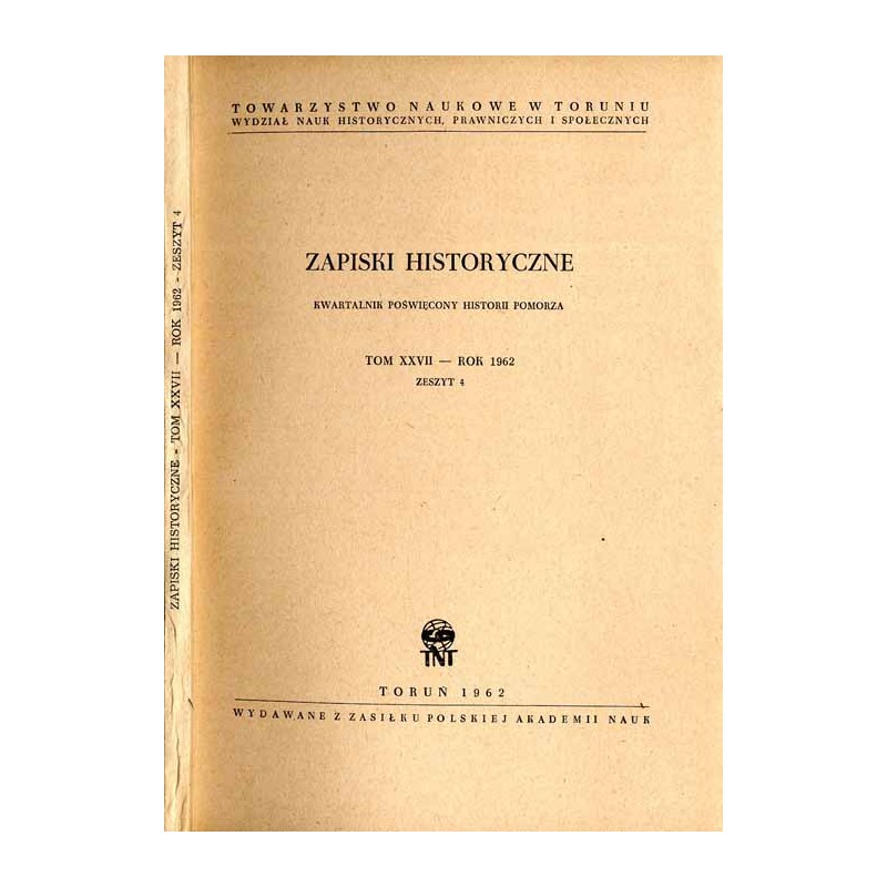 Zapiski Historyczne. Kwartalnik poświęcony historii Pomorza. T. 27 (1962). Z. 4 / Rozwój osadnictwa na Pomorzu Słupskim w IX-XII