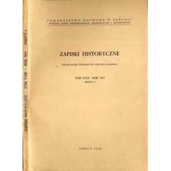 Zapiski Historyczne. Kwartalnik poświęcony historii Pomorza. T. 23 (1957). Z. 4 / Biskup pomorski Wojciech / W sprawie husytyzmu