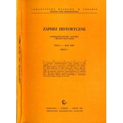 Zapiski Historyczne. Poświęcone historii Pomorza i krajów bałtyckich. T. 50 (1985). Z. 2 / Pomorsko-krzyżacki zatarg graniczny z