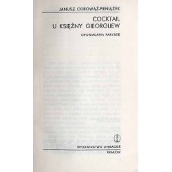 Cocktail u księżny Gieorgijew. Opowiadania paryskie