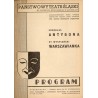 Państwowy Teatr Śląski im. Stanisława Wyspiańskiego w Katowicach. Program. Sofokles. Antygona. St. Wyspiański. Warszawianka. Sez