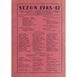 Państwowy Teatr Śląski im. Stanisława Wyspiańskiego w Katowicach. Program. Sofokles. Antygona. St. Wyspiański. Warszawianka. Sez