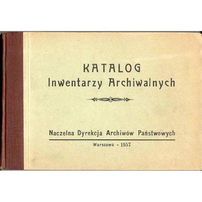 Katalog inwentarzy archiwalnych