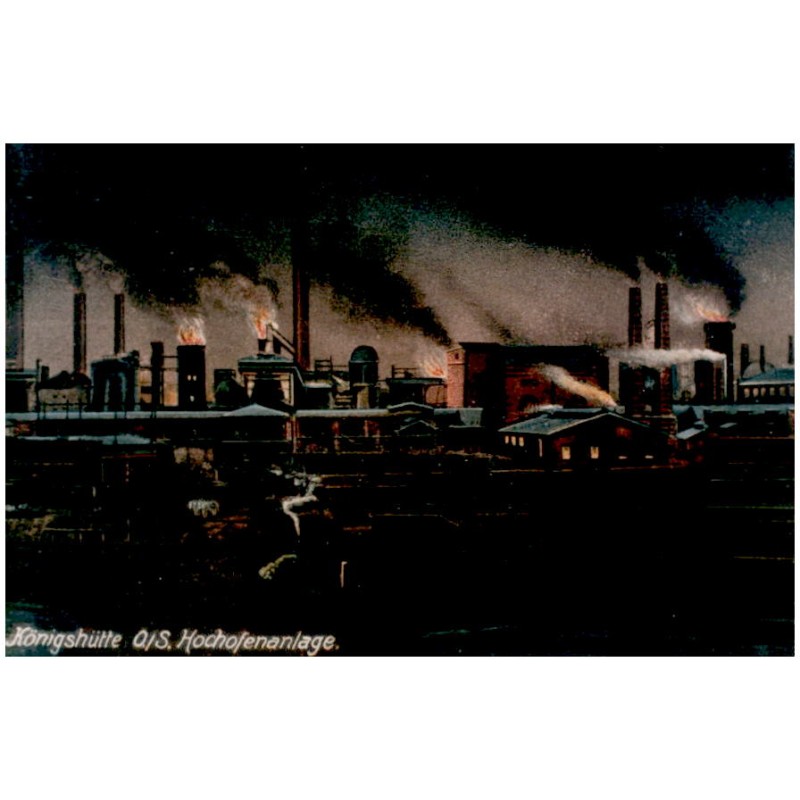 "Königshütte, O./S. Hochofenanlage."