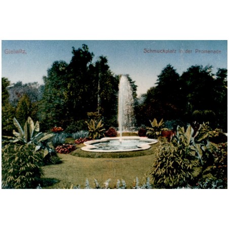 "Gleiwitz, Schmuckplatz in der Promenade"