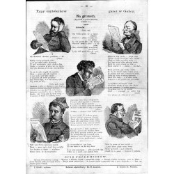 "Typy czytelników gazet w Galicji."