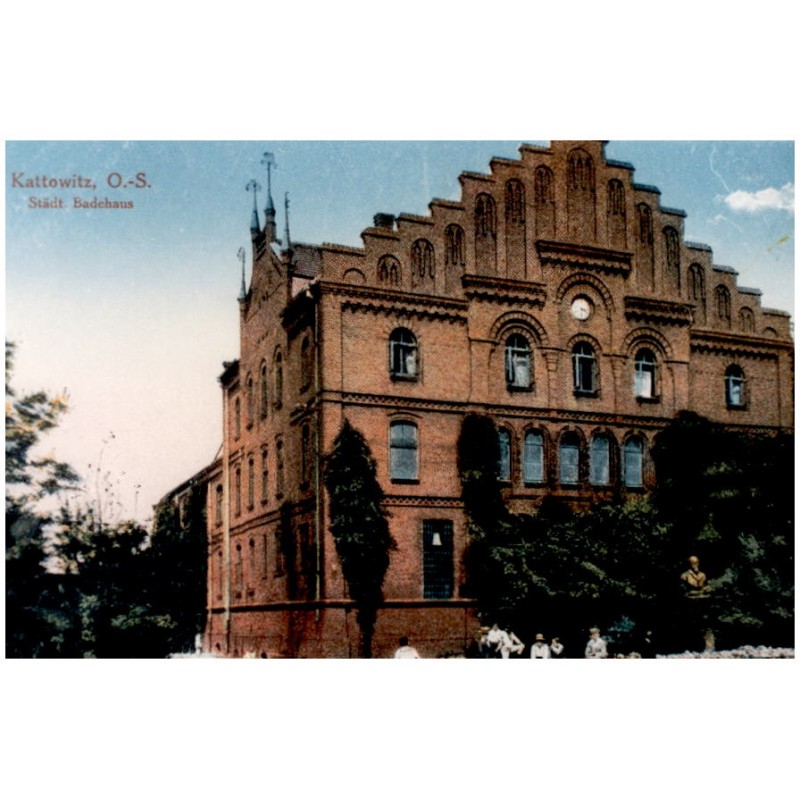 "Kattowitz, O.-S. Städt. Badehaus"