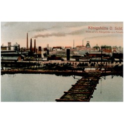 "Königshütte, O. Schl. Blick auf die Königshütte vom Pulverha[us]"