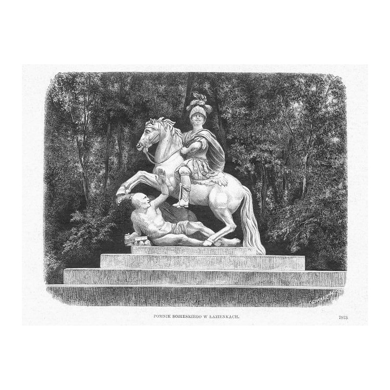 Pomnik Sobieskiego w Łazienkach / "POMNIK SOBIESKIEGO W ŁAZIENKACH. 7973"