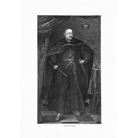 "Johann III. Sobieski. / nach dem Gemälde von Tricius in der Universität zu Krakau, von Karl Ritter von Siegl"