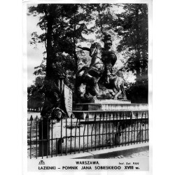 Warszawa. Łazienki - pomnik Jana Sobieskiego XVIII w. / "WARSZAWA. ŁAZIENKI - POMNIK JANA SOBIESKIEGO XVIII w."