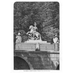 "Most Sobieskiego w Łazienkach królewskich w Warszawie. (Podług fotografii Karola Beyera)."