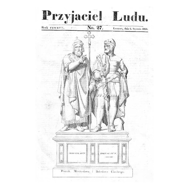 "Pomnik Mieczysława i Bolesława Chrobrego."