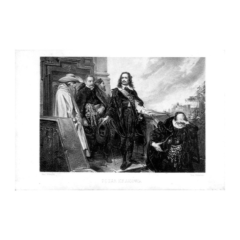 Pożar Krakowa w 1655 roku / "POŻAR KRAKOWA."