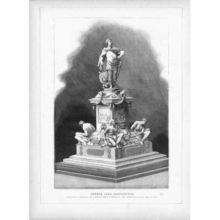 Pomnik Jana Sobieskiego / "POMNIK JANA SOBIESKIEGO. Podług odlewu znajdującego się w gabinecie gipsów w Warszawie. [...] (182)"