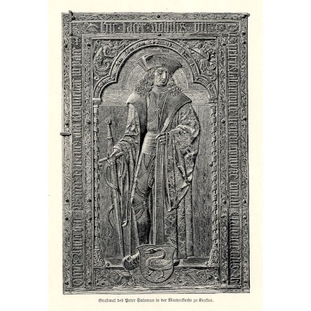 "Grabmal des Peter Salomon in der Marienkirche zu Krakau."
