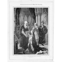 Jadwiga zaprzysięgająca swoją niewinność / "VI. JADWIGA ZAPRZYSIĘGAJĄCA SWOJĄ NIEWINNOŚĆ. (Obraz Simmlera). 619"