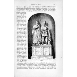 "Standbilder der Könige Mieczislaw und Boleslaw in der "Goldenen Kapelle" zu Posen."