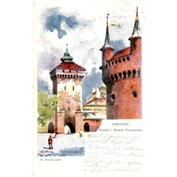 St. Tondos pinx. Kraków. Rondel i Brama Floryańska.