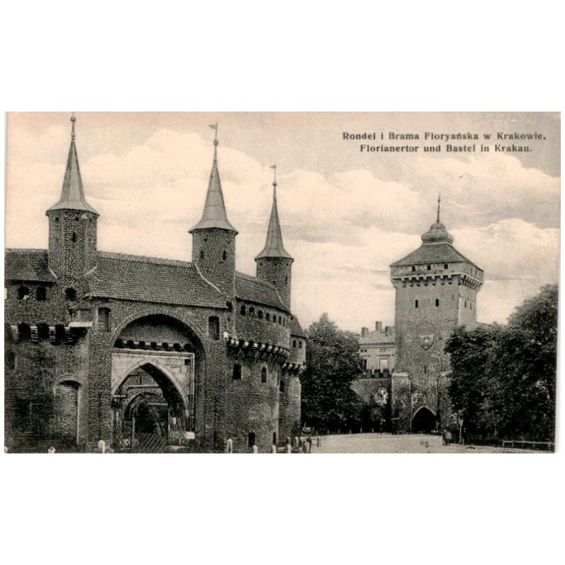 Rondel i Brama Floryańska w Krakowie. Florianertor und Bastei in Krakau. 119
