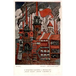 Wawel. Projekt "Socyalistyczny". Z wnętrza cukierni J. Michalika. "Zielony Balonik". Kraków, Floryańska 45. / Rewers: Porządek s