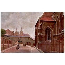 Kraków. Ul. Skałeczna i Kościół Sw. Katarzyny. Skałeczna-Gasse u. S. Katerina-Kirche