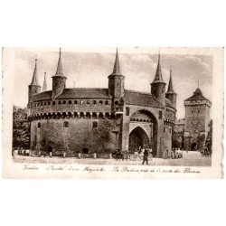 Kraków. Rondel i brama floryańska. - La Bastion prés de la porte des Floriens.