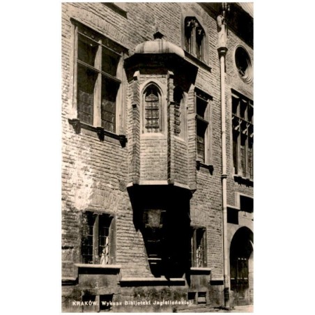 Kraków. Wykusz Bibljoteki Jagiellońskiej. / Rewers: Fot. Dr. Tadeusz Przypkowski.