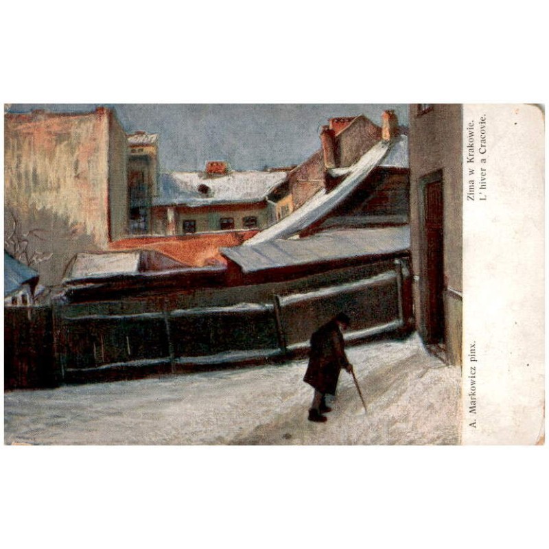 A. Markowicz pinx. Zima w Krakowie. L'hiver a Cracovie.