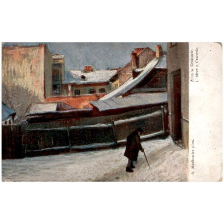 A. Markowicz pinx. Zima w Krakowie. L'hiver a Cracovie.