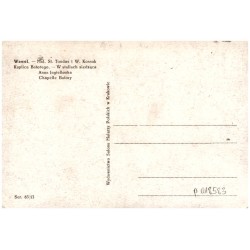 Wawel. - Mal. St. Tondos i W. Kossak. Kaplica Batorego. - W stallach siedząca Anna Jagiellonka. Chapelle Batory