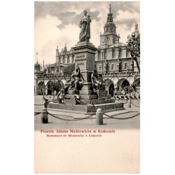 Pomnik Adama Mickiewicza w Krakowie. Monument de Mickiewicz à Cracovie