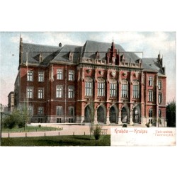 Kraków - Krakau. Universität. "Uniwersytet." / leporello: Dziedziniec Bibljoteki Jagiellońskiej. Kościół N. Panny Maryi. Marienk