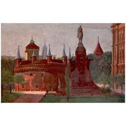 Kraków. Rondel i Pomnik Jagiełły. Rotunde und Jagiello-Monument