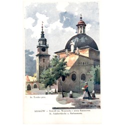 St. Tondos pinx. Kraków - Kościół św. Wojciecha i wieża Ratuszowa. St. Adalbertkirche u. Rathausturm.