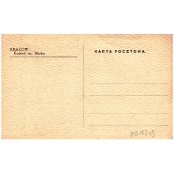 S. Dyboska 1920 / Rewers: Kraków. Kościół św. Marka