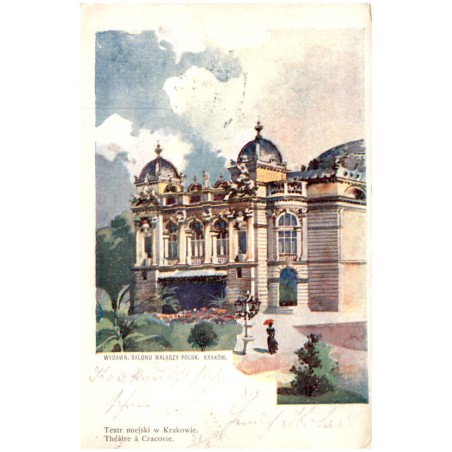 Teatr miejski w Krakowie. Théâtre à Cracovie.