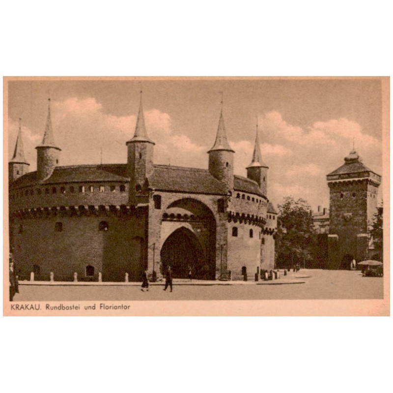 Krakau. Rundbastei und Floriantor