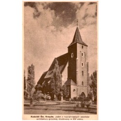 Kościół Św. Krzyża. Jeden z najpiękniejszych zabytków architektury gotyckiej, zbudowany w XIV wieku. / Rewers: A. Piasecki. Fabr
