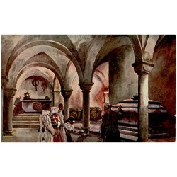 Wawel. - Mal. St. Tondos i W. Kossak. Groby królewskie. - Tombeaux des Rois.