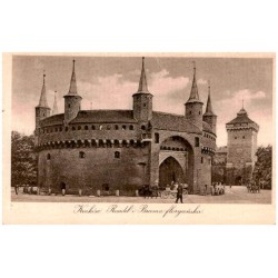 Kraków. Rondel i Brama floryańska.
