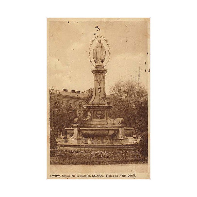 Lwów. Statua Matki Boskiej. Léopol. Statue de Nôtre-Dame