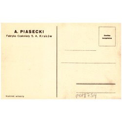 Kościół Św. Krzyża. Jeden z najpiękniejszych zabytków architektury gotyckiej, zbudowany w XIV wieku. / Rewers: A. Piasecki. Fabr