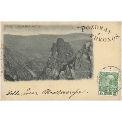 Pozdrav z Krkonoš. Sněžé Jámy