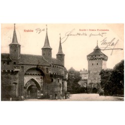 Kraków. Rondel i Brama Floryańska.