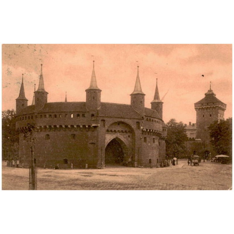 Kraków. Rondel i Brama Floryańska