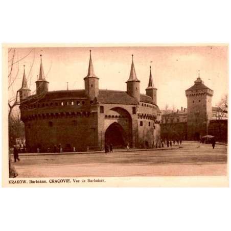 Kraków. Barbakan. Cracovie. Vue de Barbakan.